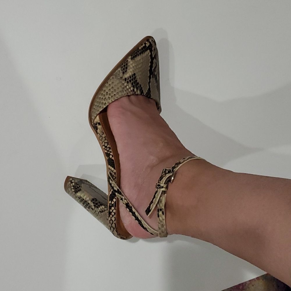Revolve Alias Mae Snakeskin Heels - Picture 11 of 12